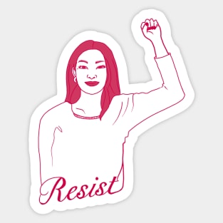 Resist -  Powerful Woman 3 Sticker